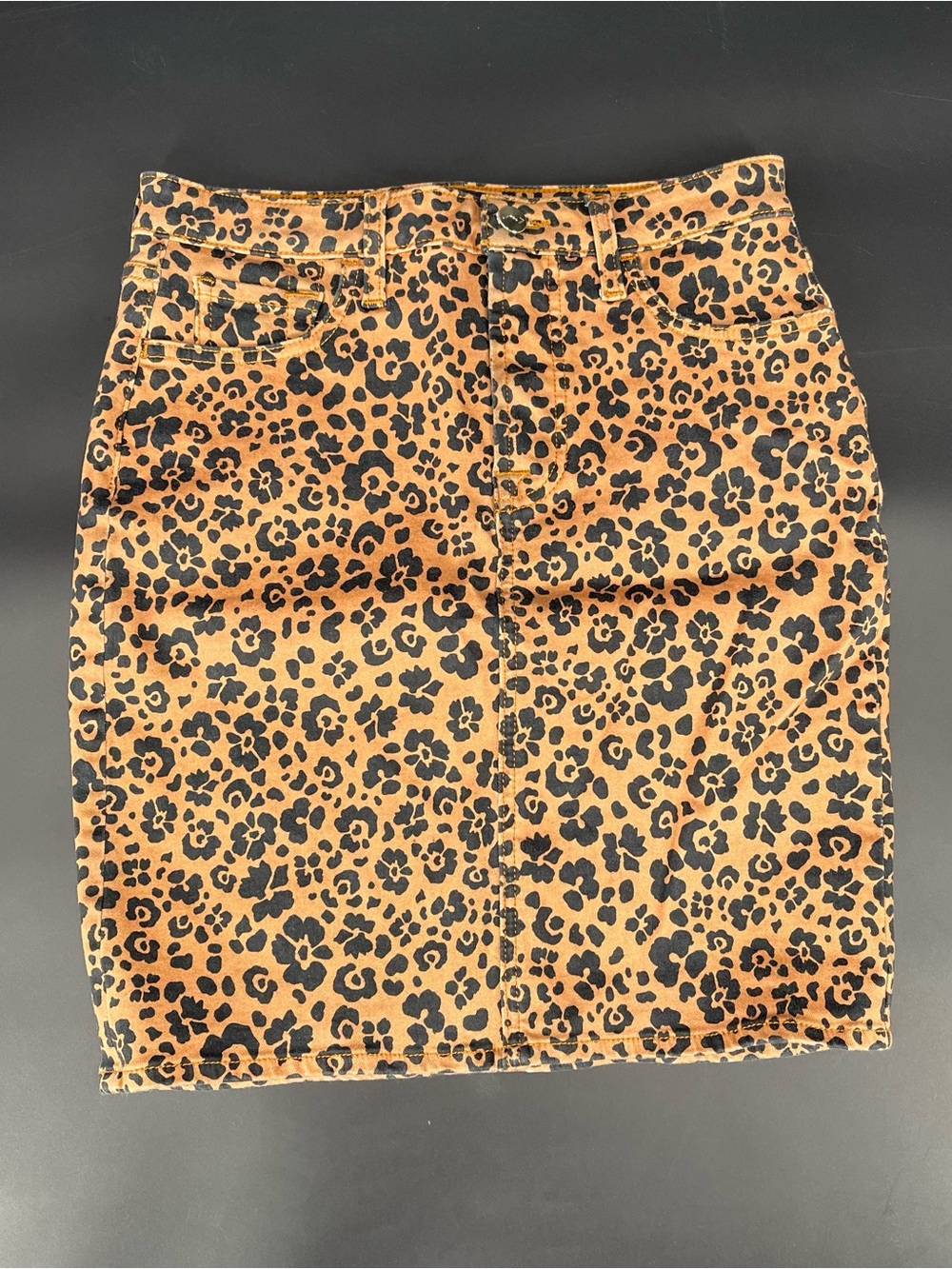 Leopard Print Mini Short Skirt Size 4